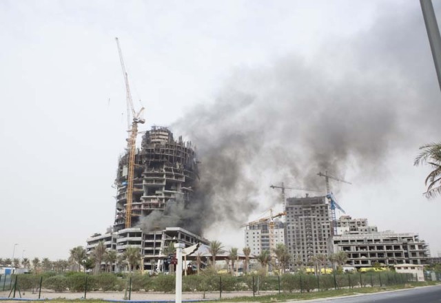 PHOTOS: Fire at the Viceroy Dubai Jumeirah Village